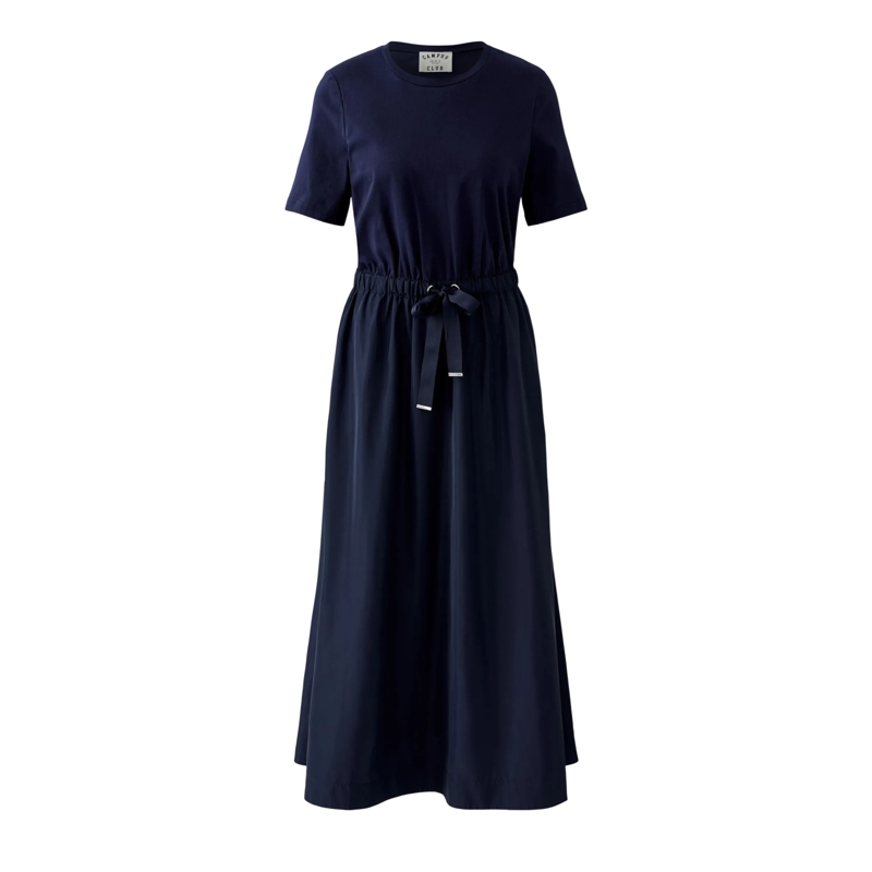 Oui Maxikleid Maxikleid dunkel-blau