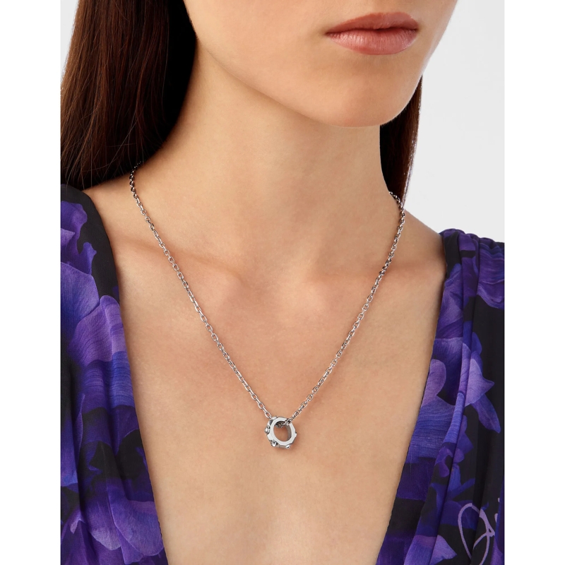 Philipp Plein Mittellange Halskette Necklace The Plein Cuff silber(Image 4)