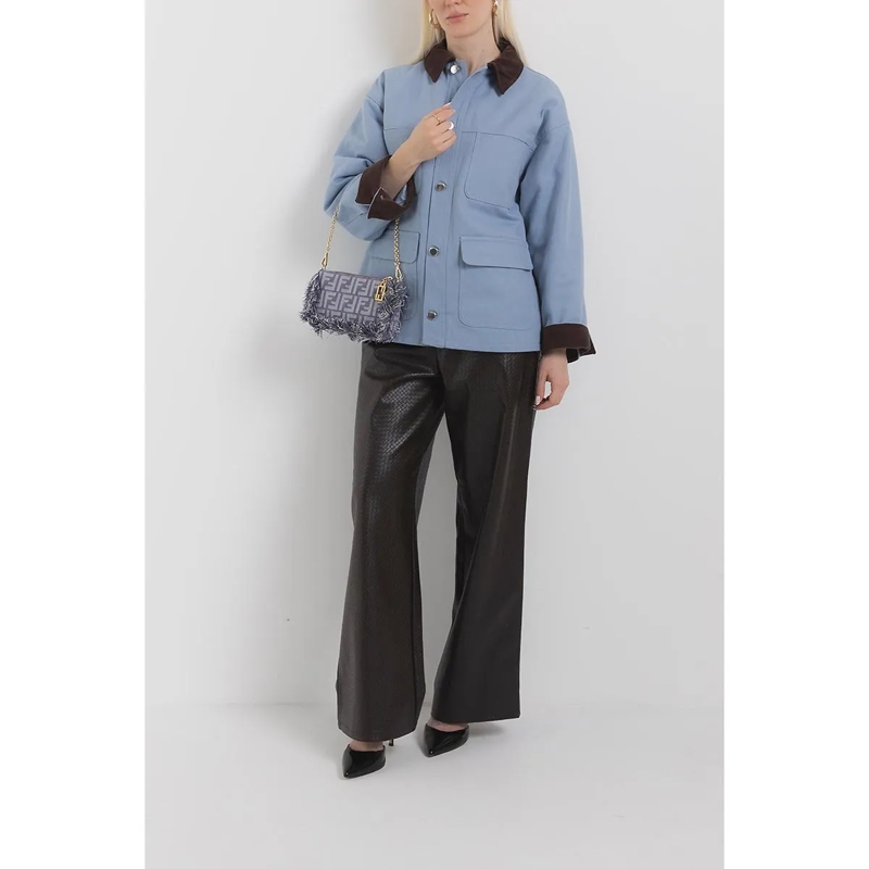 Fendi Schultertasche Baguette Pouch Blue(Image 2)