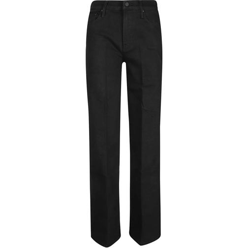 Mother Magere Been Jeans The Twister Sneak Jeans Black schwarz