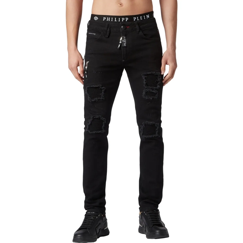 Philipp Plein Jeans mit geradem Bein Jeans Regular Fit schwarz(Image 3)