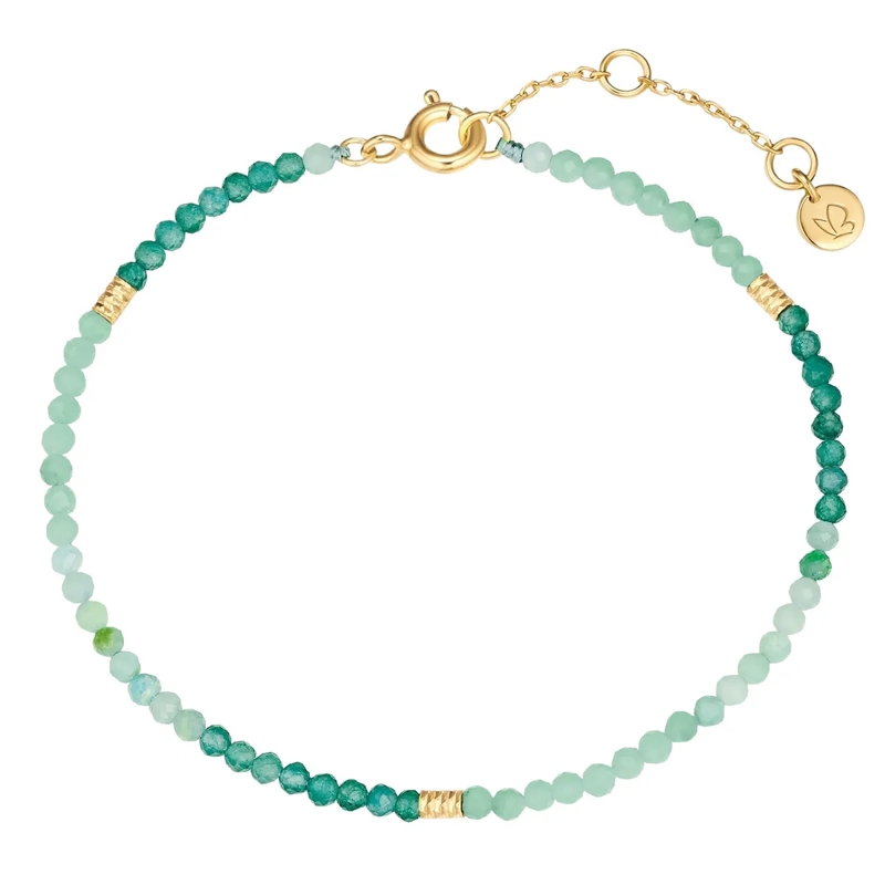 Glanzstücke München Armband Sterling Silber Armband Amazonit gold