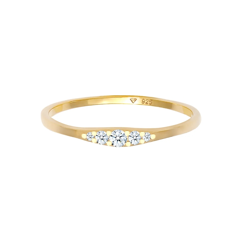 Elli Diamantring Ring Verlobungsring Diamant (0.07 ct) Bridal 925 S gold(Image 6)
