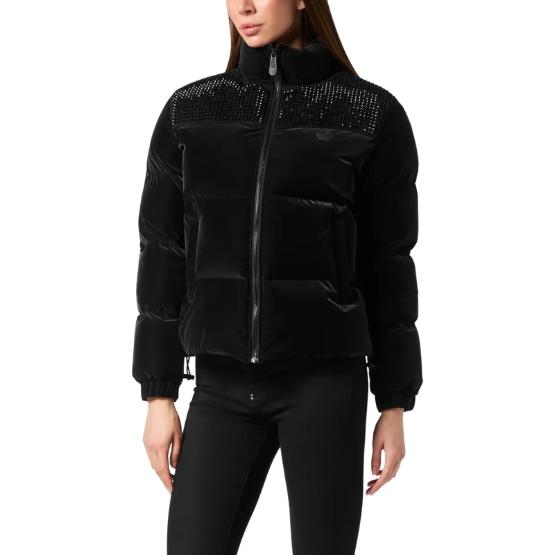 Philipp Plein Daunenjacke Jacke Verziert schwarz(Image 3)