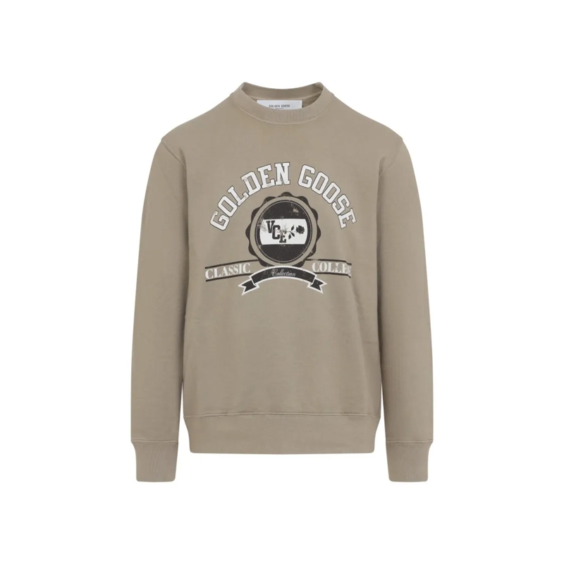 Golden Goose  Relaxed Fit Crewneck Sweatshirt Grey