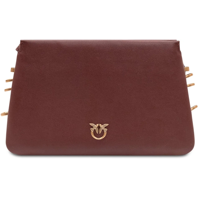 Pinko Schultertasche Borsa Triplet Mini con Patta braun