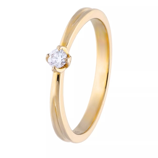 VOLARE Ring with 1 brilliant approx. 0.08ct Gold Bague diamant