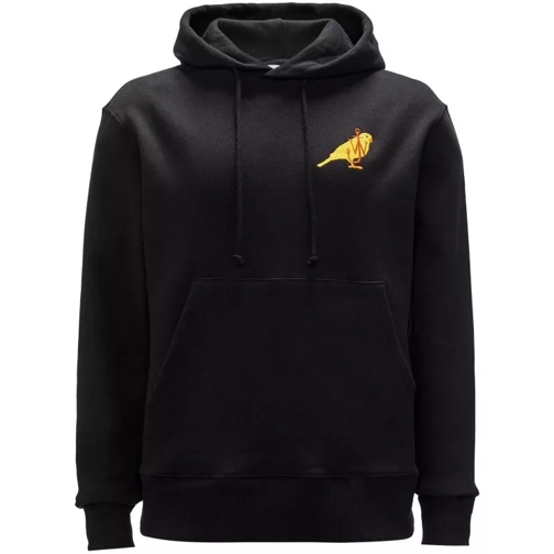 J.W.Anderson Canary Embroidery Hoodie Black 