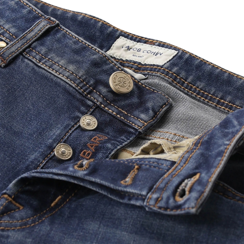 Jacob Cohen Jeans Slim-Fit Jeans Bard aus Baumwoll-Mix blau(Image 2)