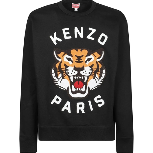 Kenzo  Lucky Tiger Embroidery Oversize Sweatshirt Black schwarz