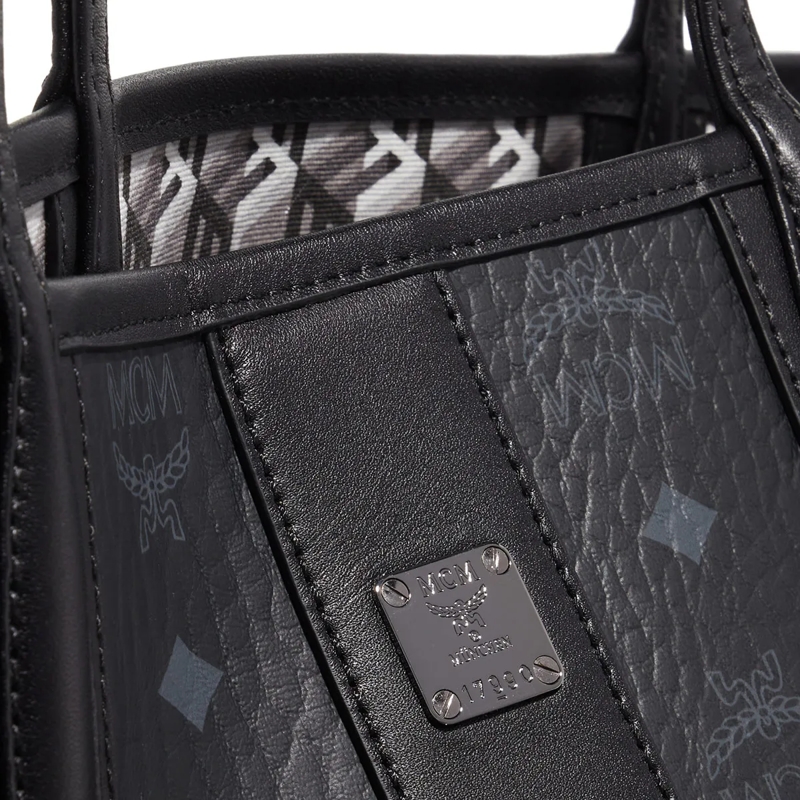 MCM Shopper Liz Vi Shopper Sml Bk, One Size(Image 6)