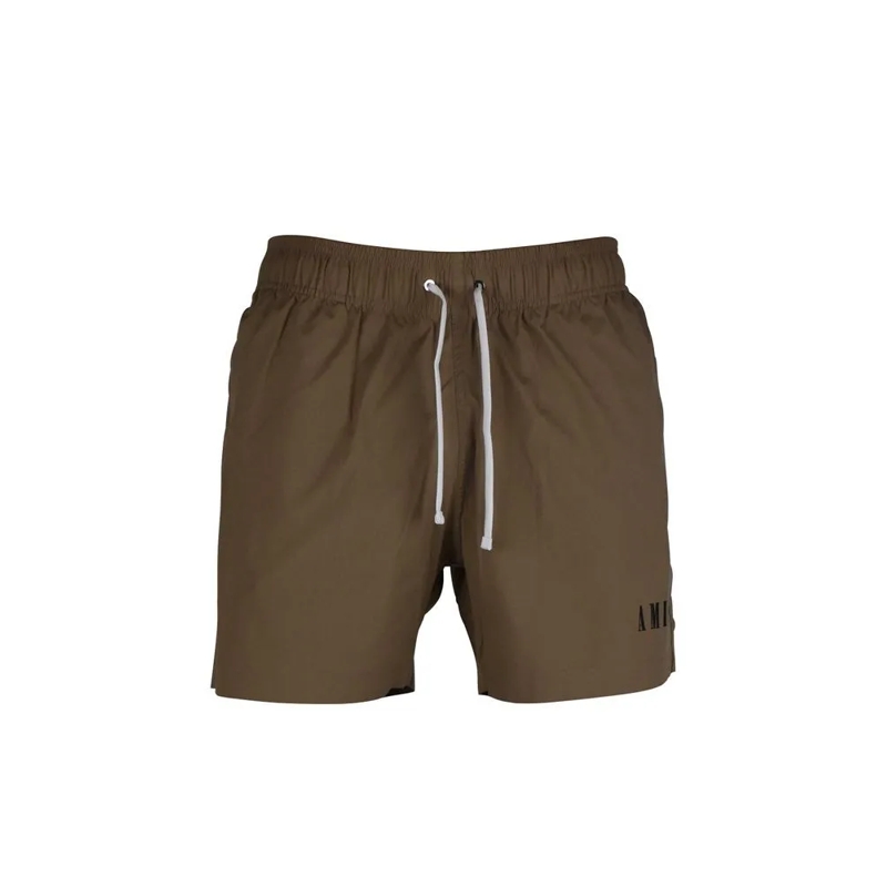 Amiri  Beige Polyester And Elastane Swim Shorts Grey