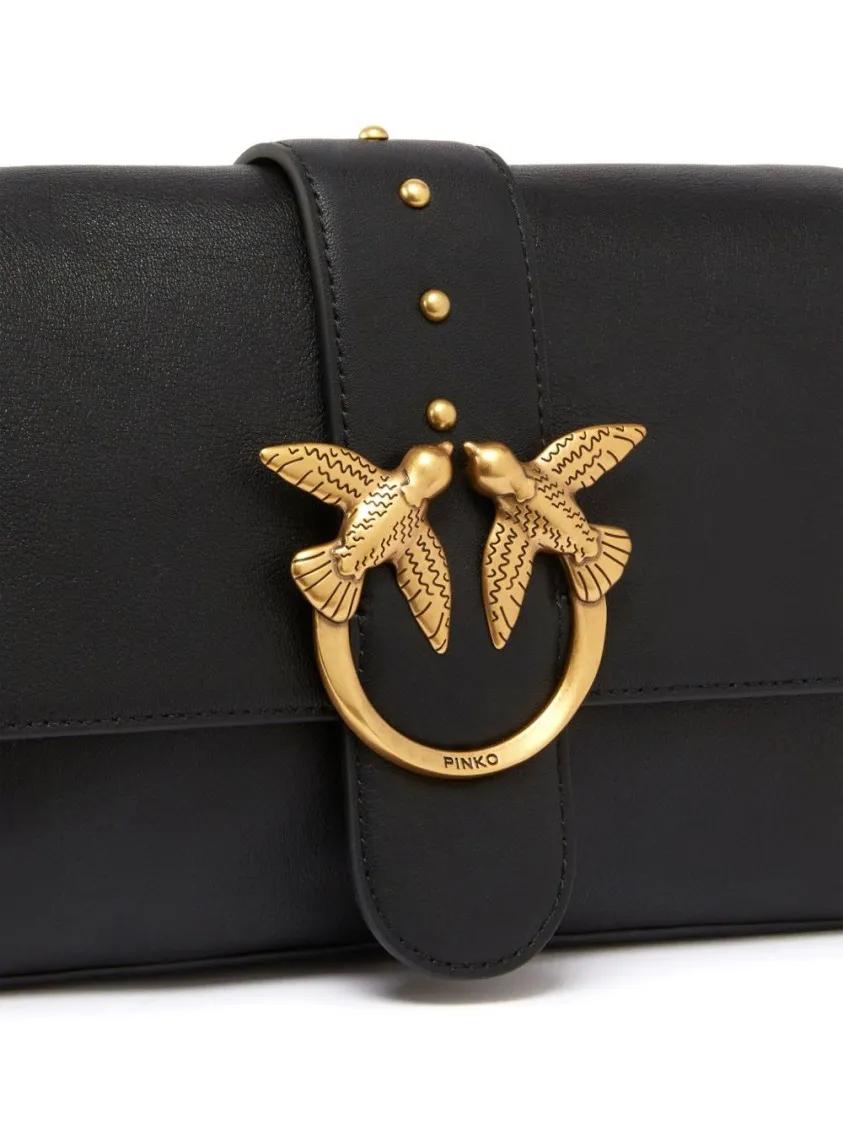 pinko Hobo bags Black Shoulder Bag in zwart