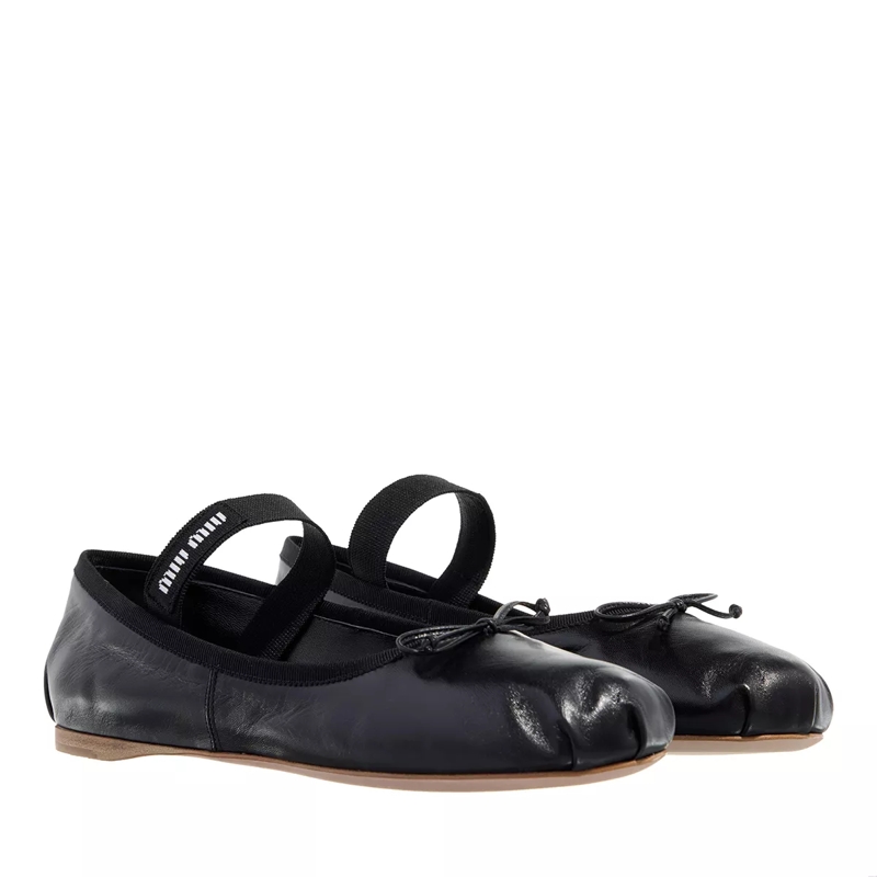 Miu Miu Ballerinas Ballerinas Leather Black