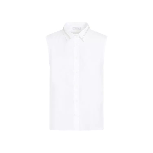 Peserico Ss White Cotton Shirt White 