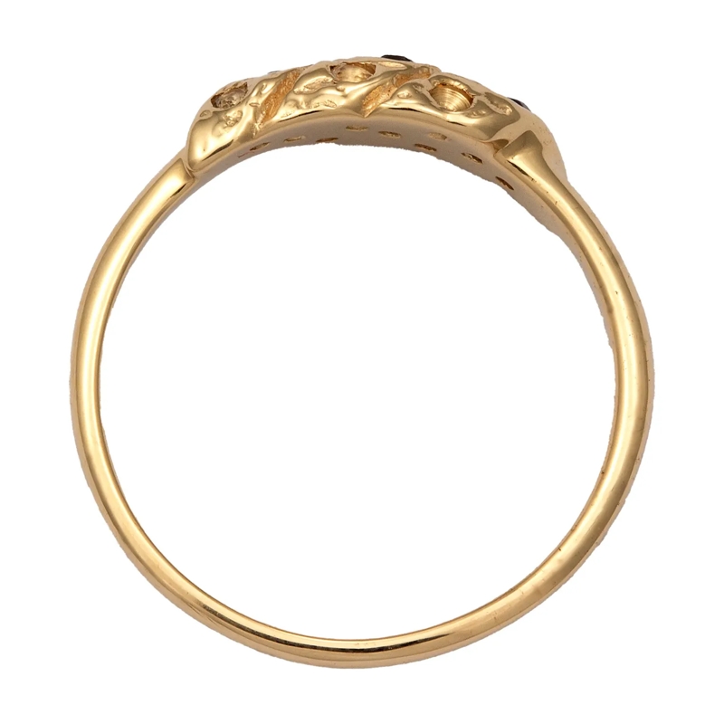 Haze & Glory Ring Ring Mondstein Lolith 375 Gelbgold - Reef Ring gold(Image 3)