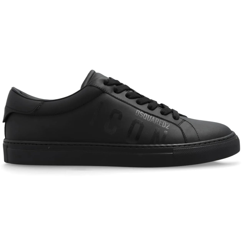 Dsquared2 Low-Top-Sneaker Icon Logo Cassetta Sneakers schwarz