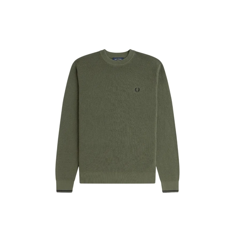 Fred Perry Trui Sweaters Verde Chiaro grün