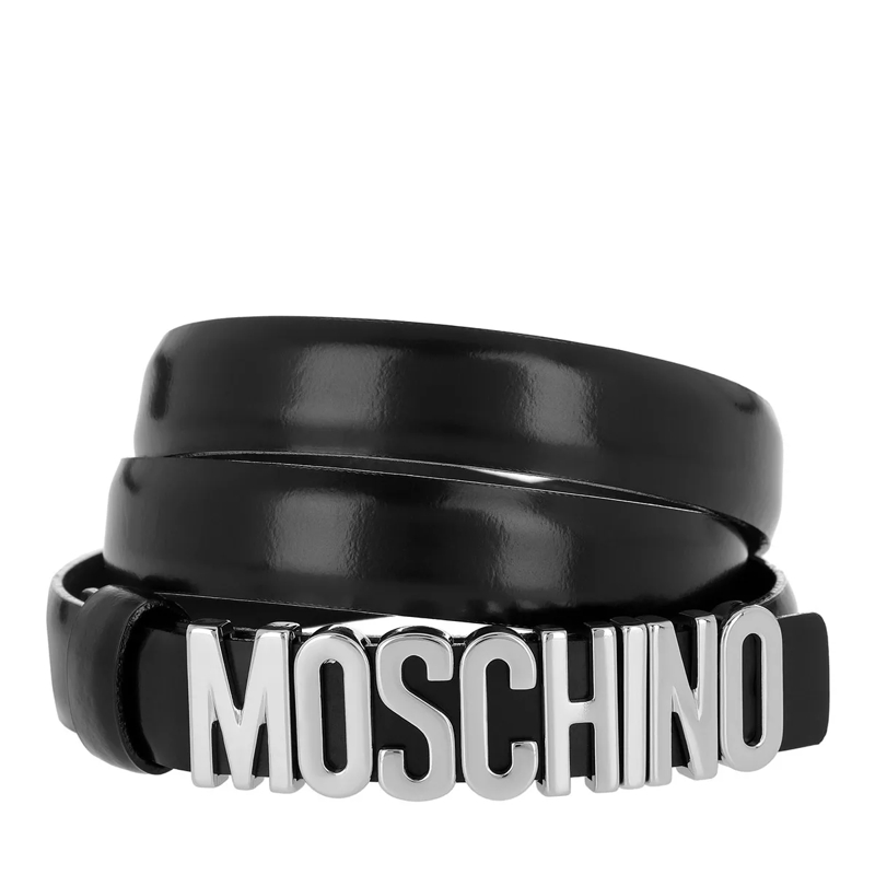 Moschino Ceinture fine Belt Black