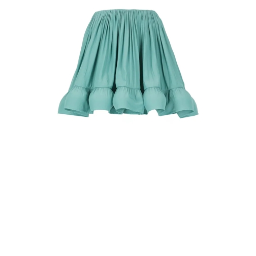 Lanvin Charmeuse Skirt Green Mini-Röcke