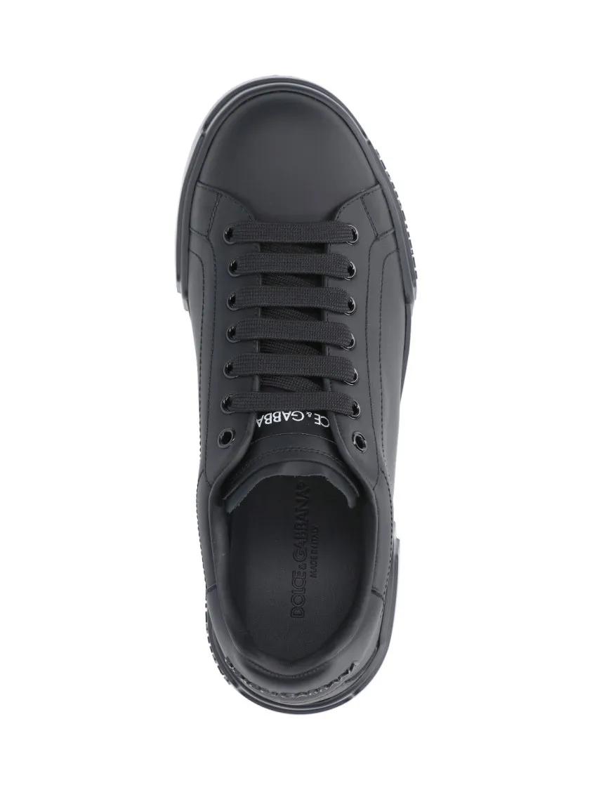 Thumbnail - Dolce&Gabbana Low-Top Sneaker - 'Portofino Vintage' Sneakers – Black - Gr. 42 (EU) - in Schwarz - für Damen