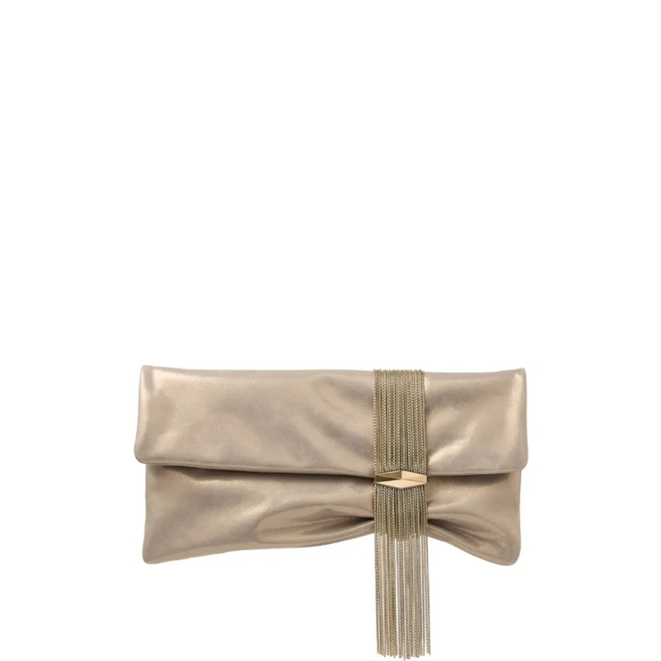 クラッチバッグ Jimmy Choo Gold-Tone Crystal-Embellished Foldover Clutch Jimmy Choo Gold-Tone Crystal-Embellished Foldover Clutch