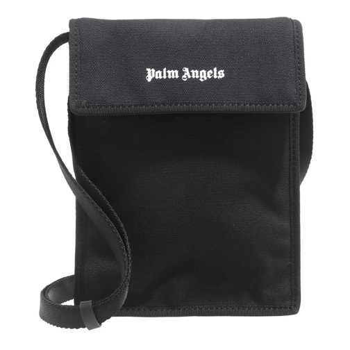 Palm Angels Classic Logo Phonebag Black White Sac pour téléphone portable