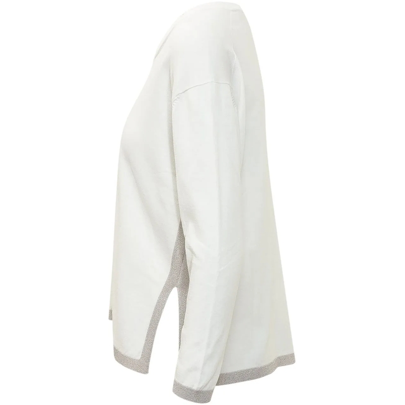 Gran Sasso  Pullover con Scollo a V weiß(Image 3)