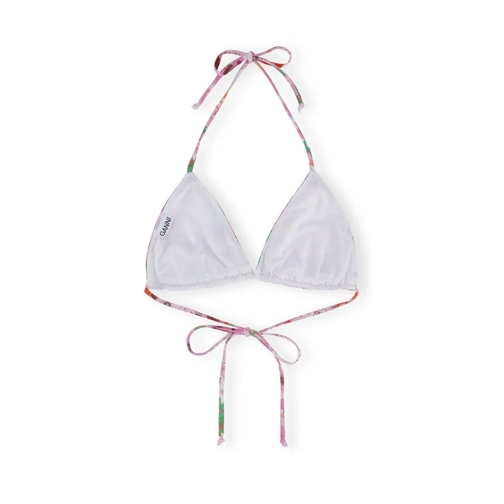 GANNI GANNI ROSA BIKINIOBERTEIL MIT BLUMEN pink 