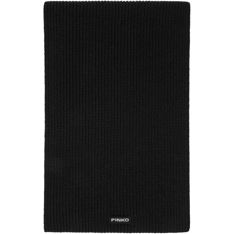 Pinko Écharpe en laine Scarfs Nero Limousine schwarz