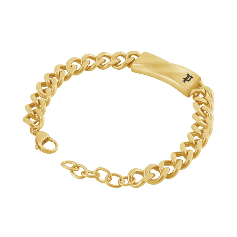 Police Armband Armband Contorto- Herrenarmband- Farbe: gold-  gold(Image 3)
