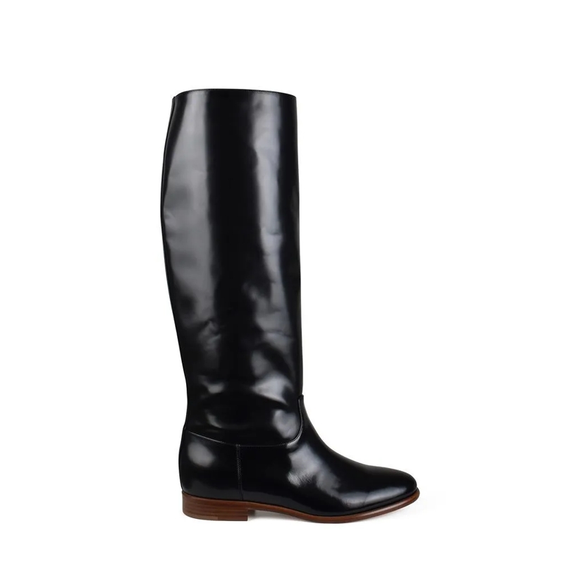Gabriela Hearst Stiefel Tall Boots In Glossy Patent Leather Black
