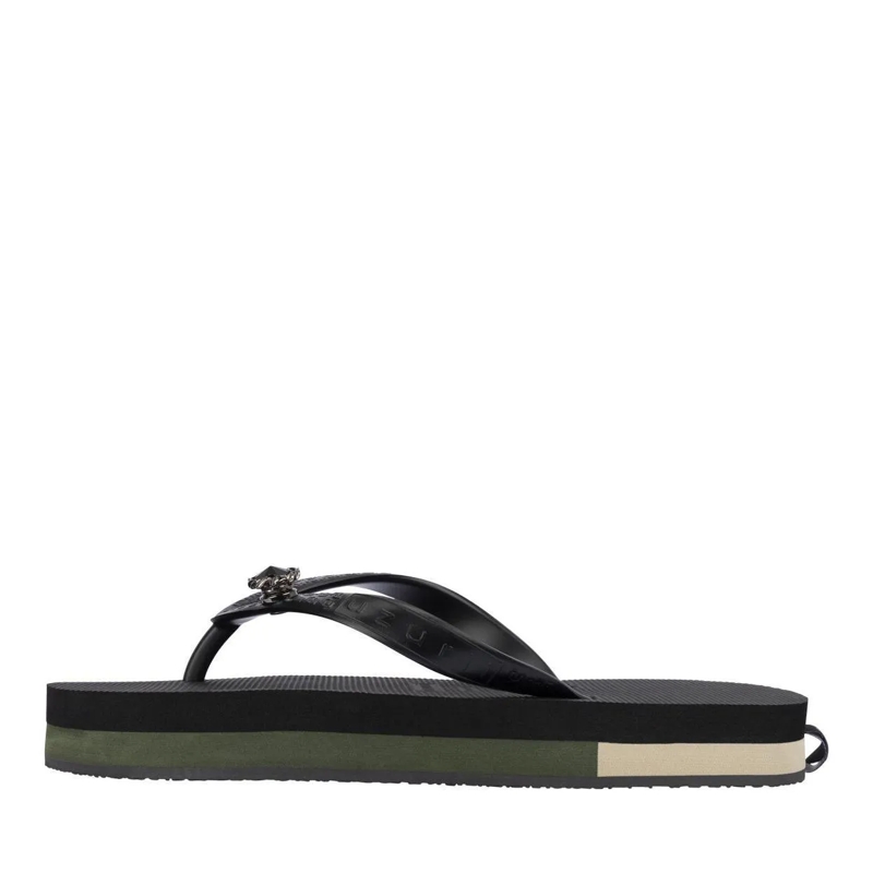 UZURII Flip Flops Zehentrenner Mondriaan Switch Mid Heel schwarz