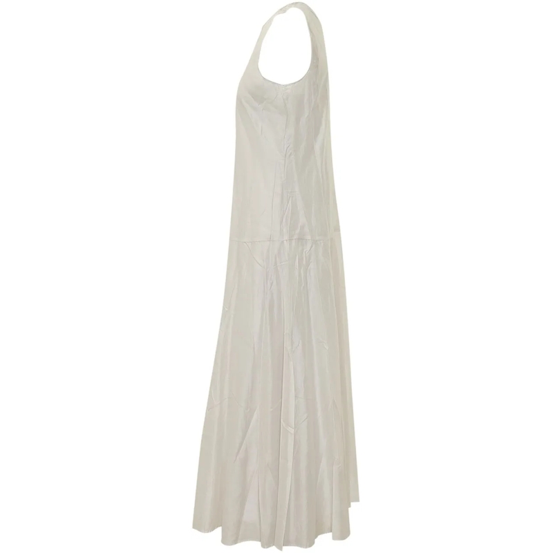 Calvin Klein Maxikleid Abito Maxi in Voile Senza Maniche weiß(Image 3)