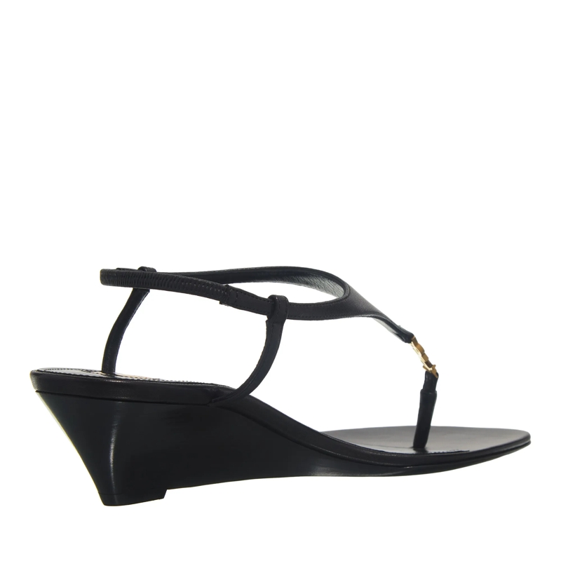 Saint Laurent Sandalen Cassandra Wedges Nero(Image 4)