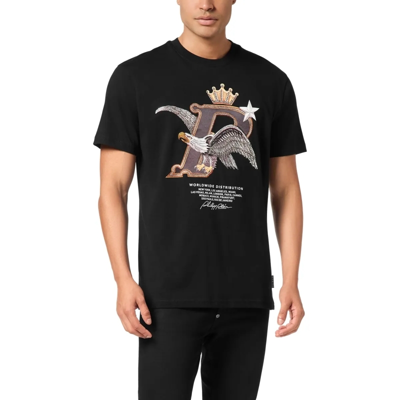 Philipp Plein T-Shirt T-Shirt Round Neck Ss Eagle schwarz(Image 3)