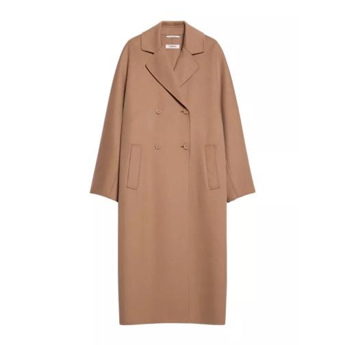 Max Mara Capi Double Breasted Oversize Coat Brown 