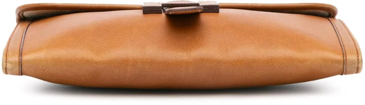 Hermès Clutches Courchevel Jige Elan 29 in bruin