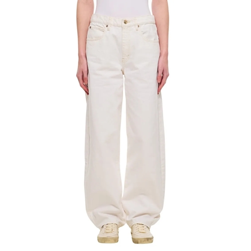 FRAME Jeans Low Slung Barrel White