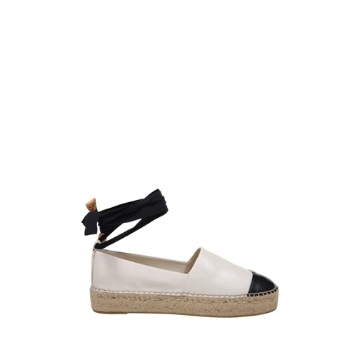 Tory Burch Ballerina Cap-Toe Espadrille White