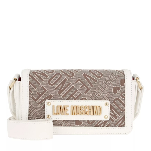 Love Moschino Jacquard Crossbody Bag Naturale/Bianco Borsetta a tracolla