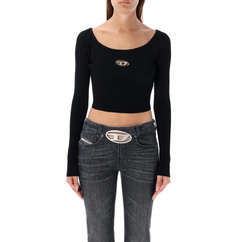 Diesel Langärmeliges Oberteil M-Vera Top Black
