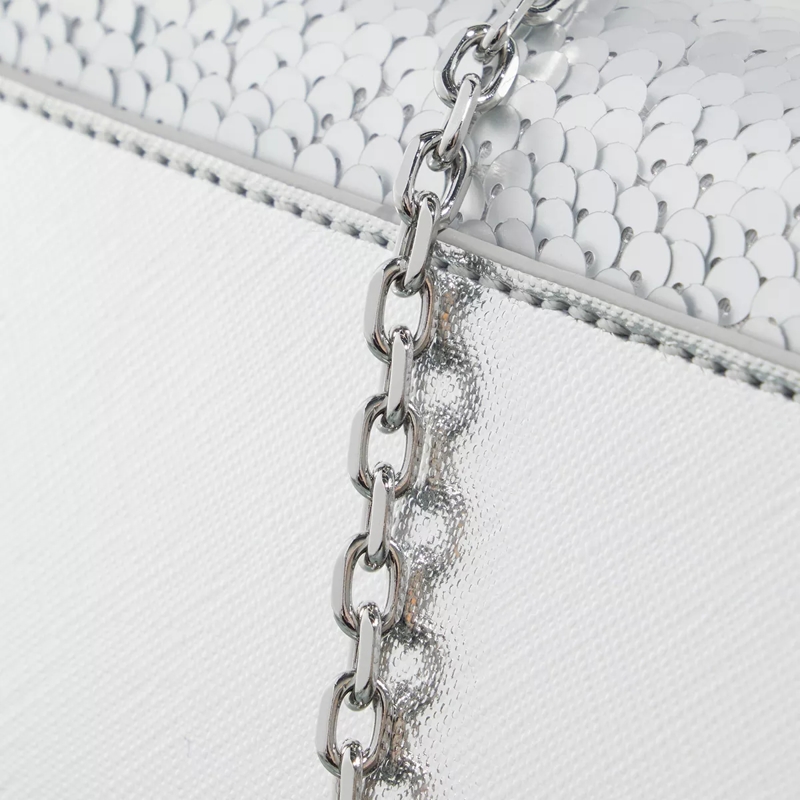 Love Moschino Crossbody Bag Smart Daily Bag Silver(Image 4)