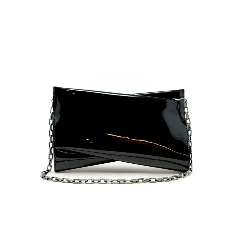 Christian Louboutin Clutch 3245151 Bk01 Black Patent Loubitwist Clutch Bag Black