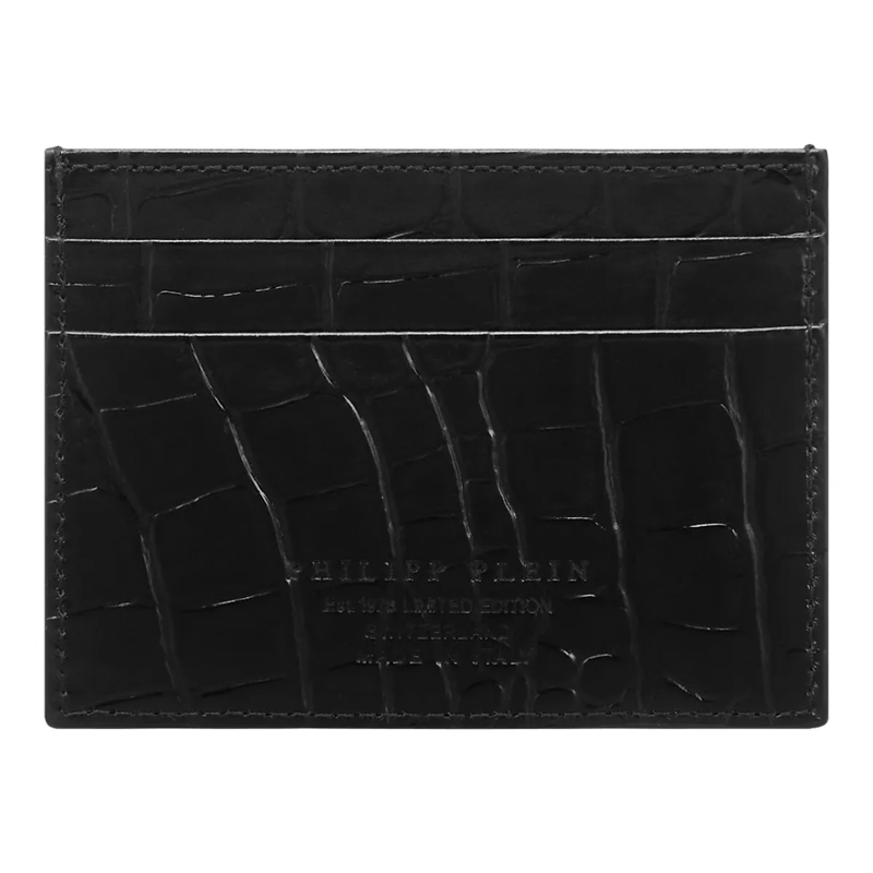 Philipp Plein Geldbörse Inhaber Von Kreditkarten Skull Crocco Print schwarz(Image 2)