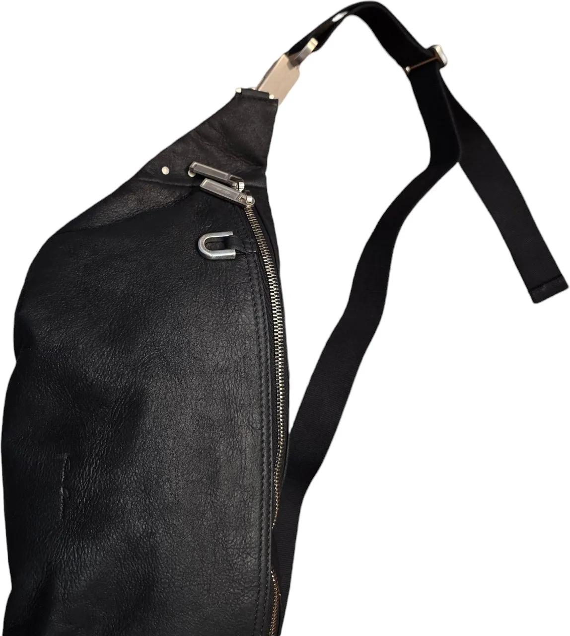 Thumbnail - Rick Owens Rucksäcke - Sac banane big Bumbag noir cuir blister Rick Owens - Gr. unisize - in Schwarz - für Damen