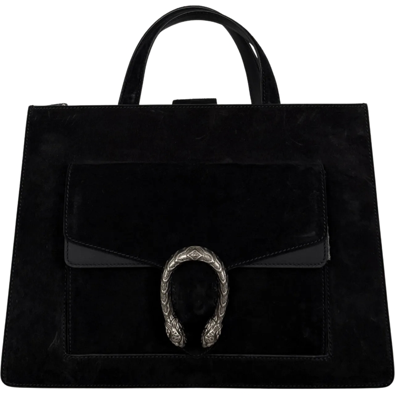Gucci Tote Gucci Dionysus Handtasche aus Veloursleder Schwarz schwarz