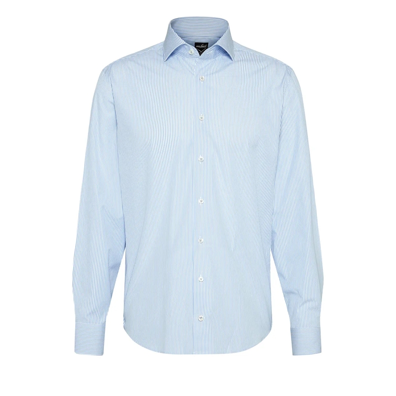 VAN LAACK Hemd Hemd Tailor Fit Streifen blau