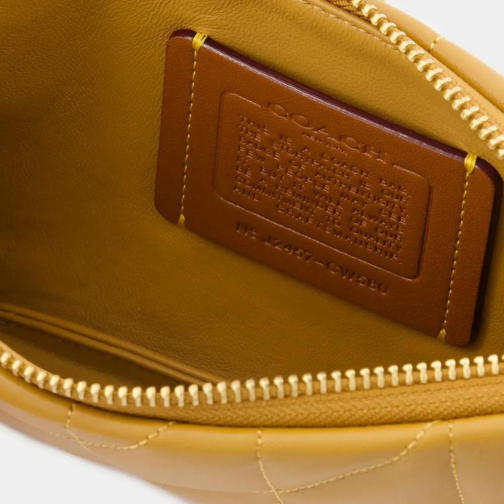 Coach Hobo bags Pouch Crossbody Leather Brown in bruin