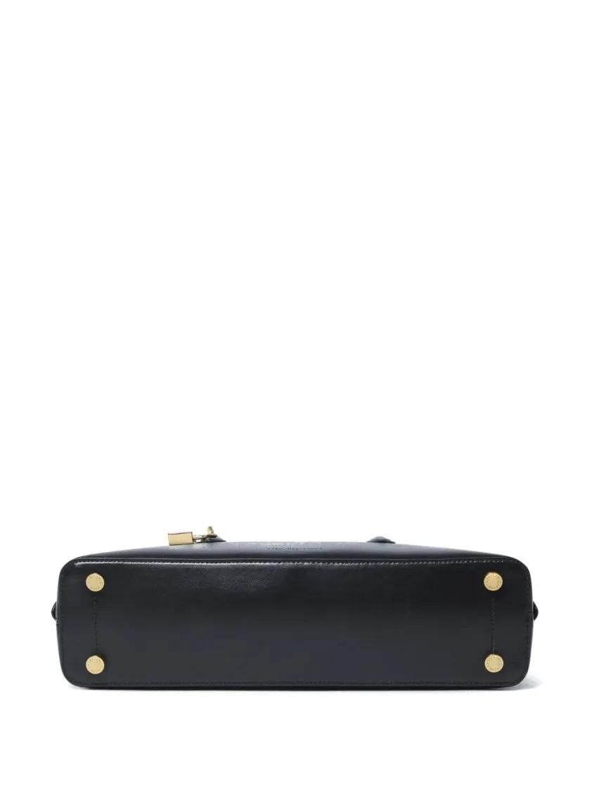 Stella Mccartney Crossbody bags Sleek Black Handbag With Gold-Tone Hardware And Pa in zwart